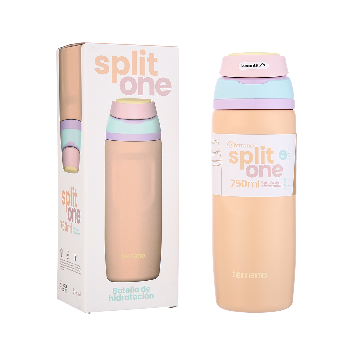 Botella Térmica Split One 750ml - Durazno