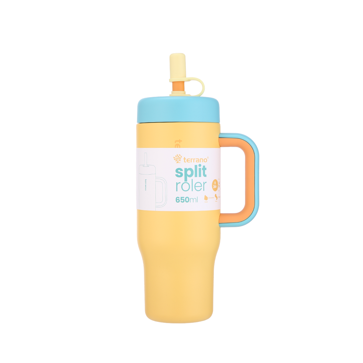 Vaso Split Roler 650ml - Mostaza