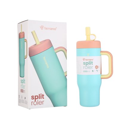 Vaso Split Roler 650ml - Celeste