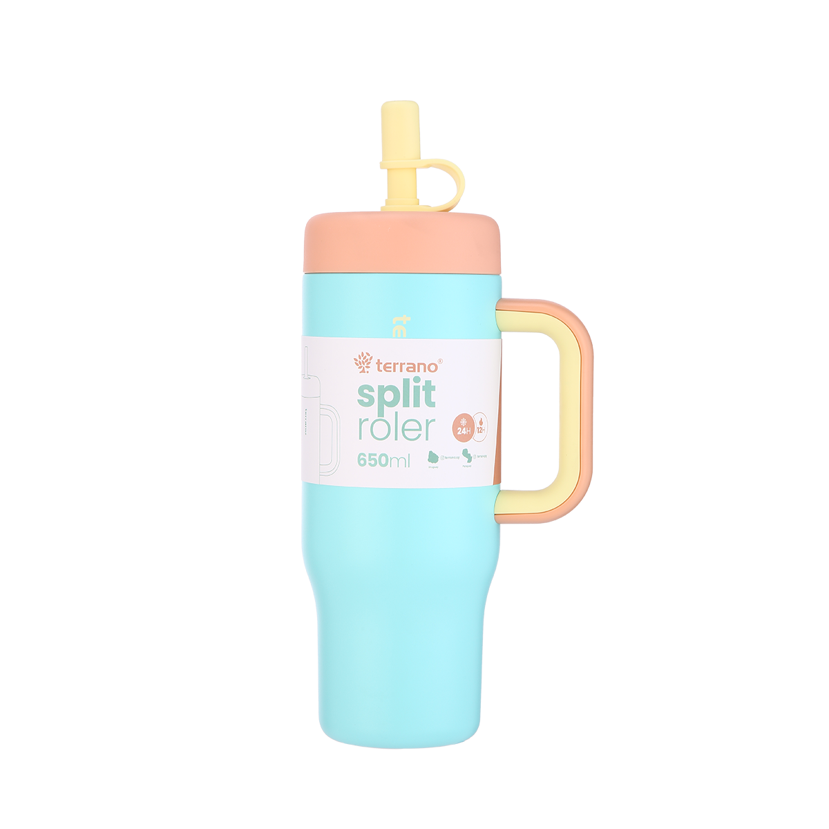 Vaso Split Roler 650ml - Celeste