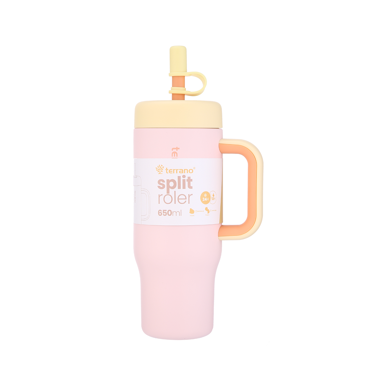 Vaso Split Roler 650ml - Rosado