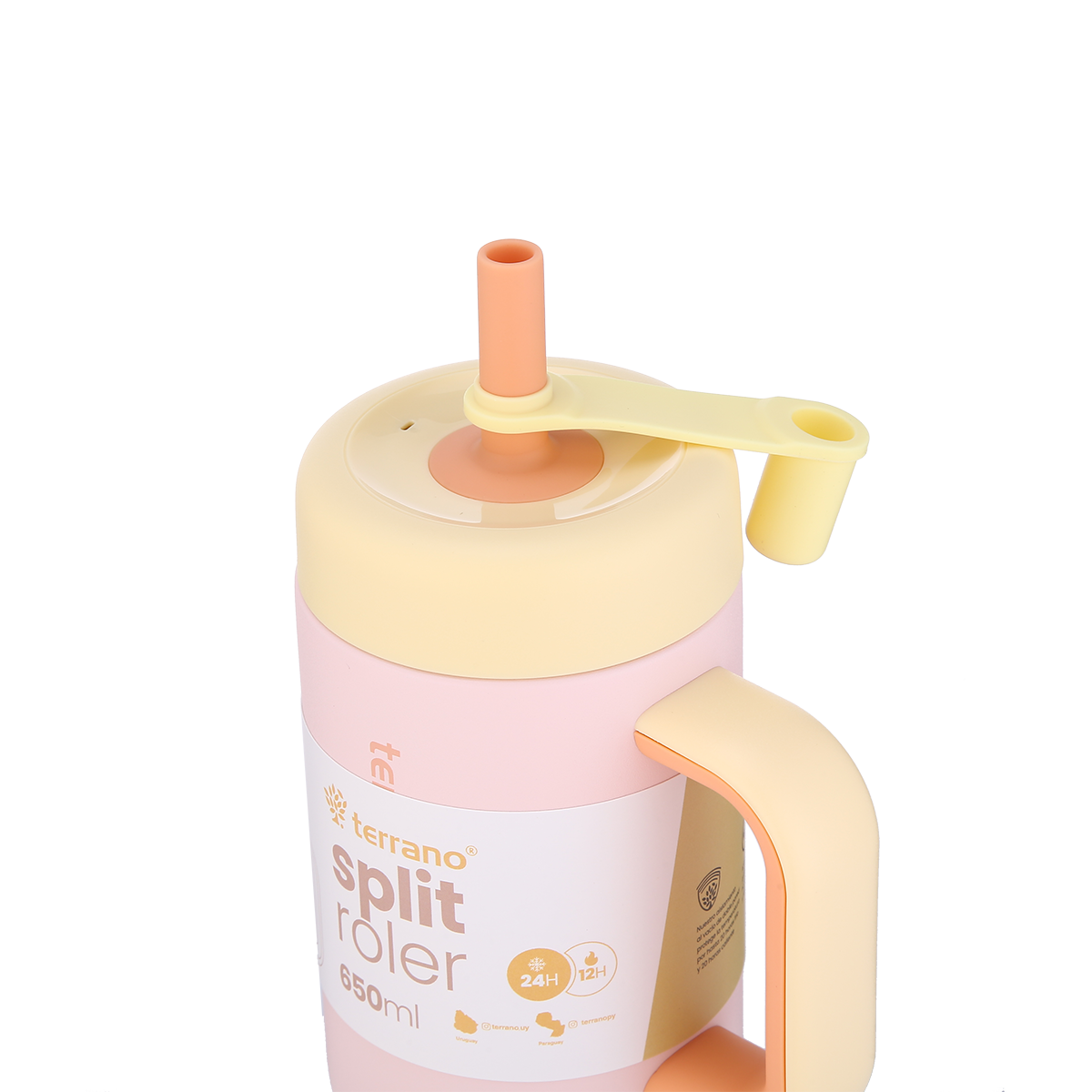 Vaso Split Roler 650ml - Rosado