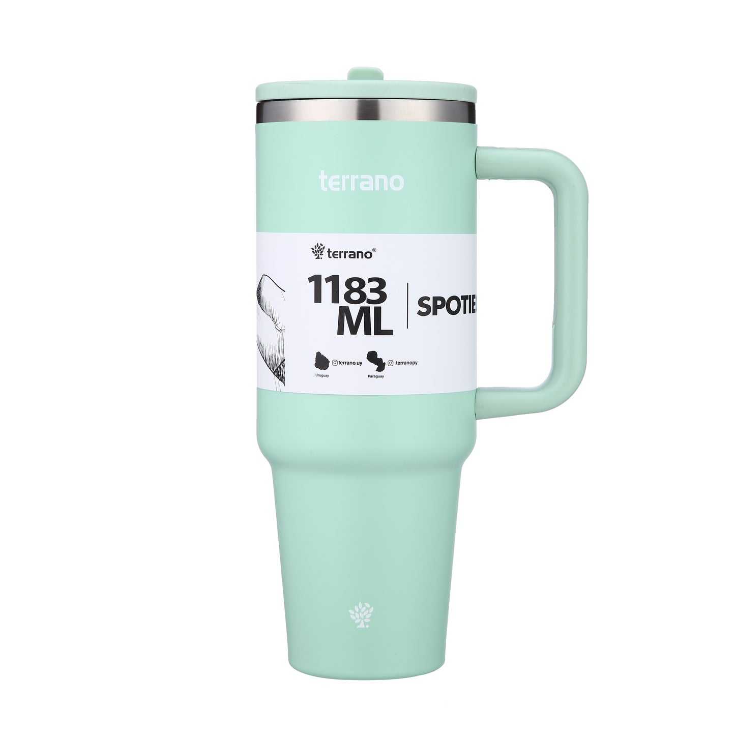 SpotieCup Con Pico 1183ml - Verde Agua