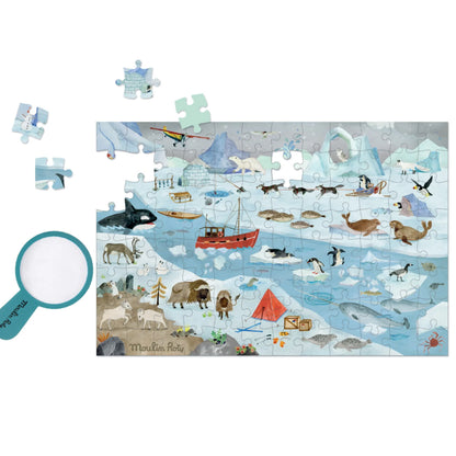 Puzzle Explorador El Glaciar 96 pzas Moulin Roty