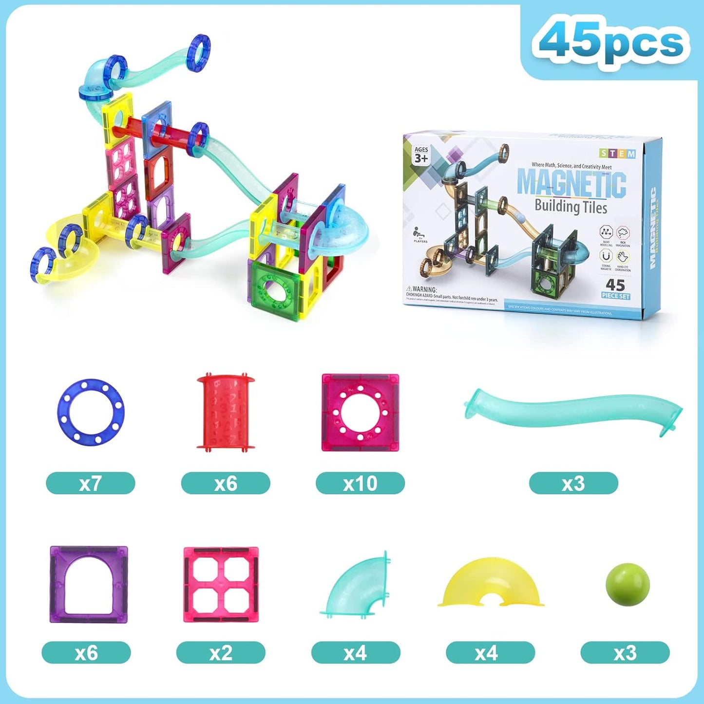 Juego Magnético Tubos STEM