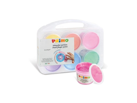 Pintura de dedos perlada (x6) Primo