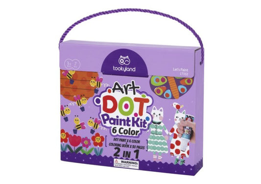 Marcadores de punto lavables (x6) Dot Art Tookyland