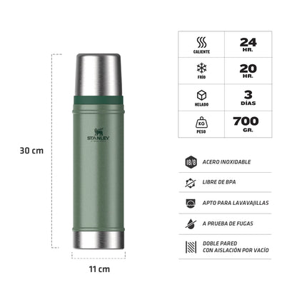 Termo Stanley Classic 590ml - Verde