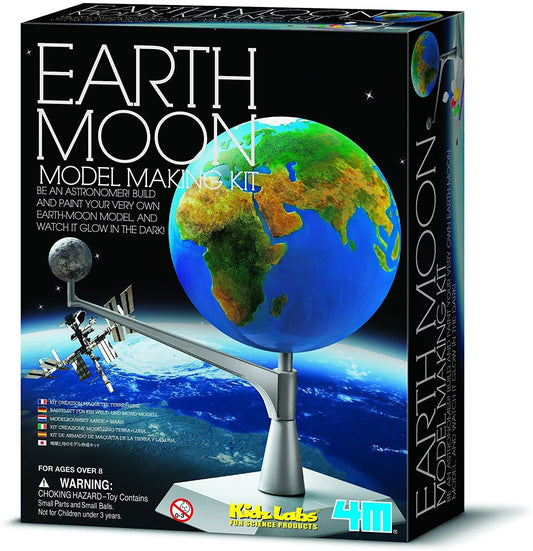 Kit para construir y colorear la Tierra y Luna 4M