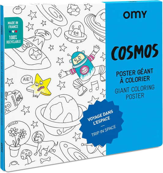 Poster gigante para colorear Cosmos Omy