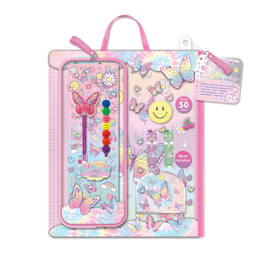 Bolso mariposa cartuchera doble 7 en 1 Hot Focus