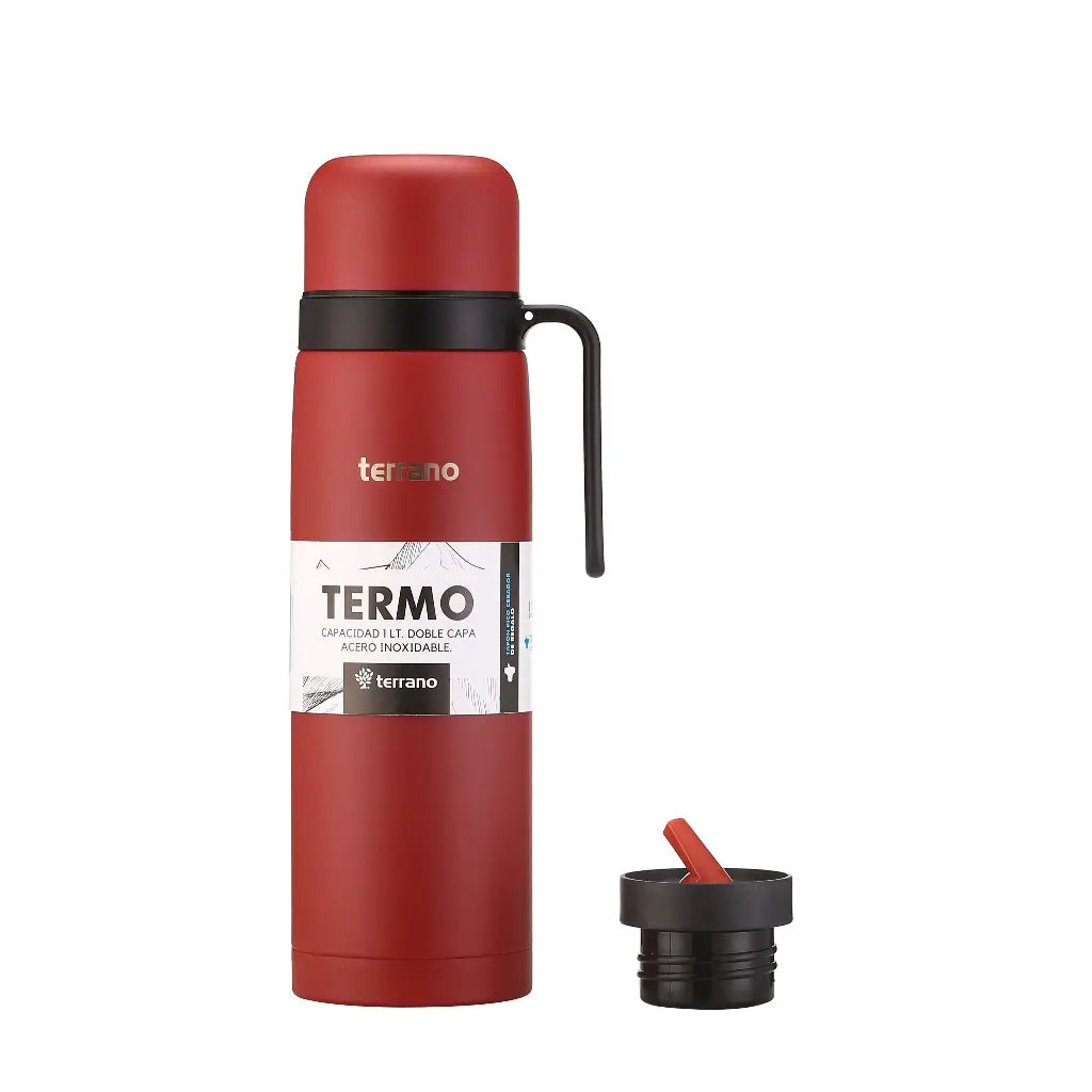 Termo 1Lt. Manija Rígida - Rojo