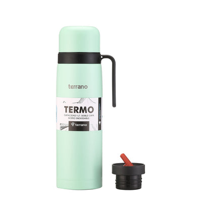 Termo 1Lt. Manija Rígida - Verde Agua