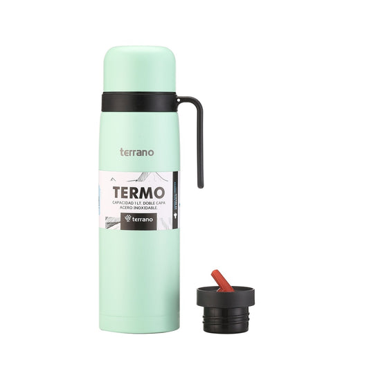 Termo 1Lt. Manija Rígida - Verde Agua