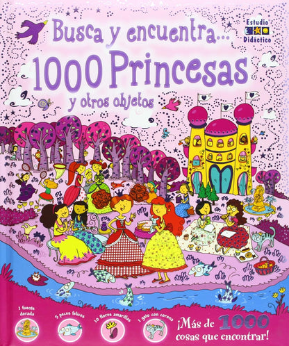 Busca y Encuentra 1000 Princesas y Otros Objetos