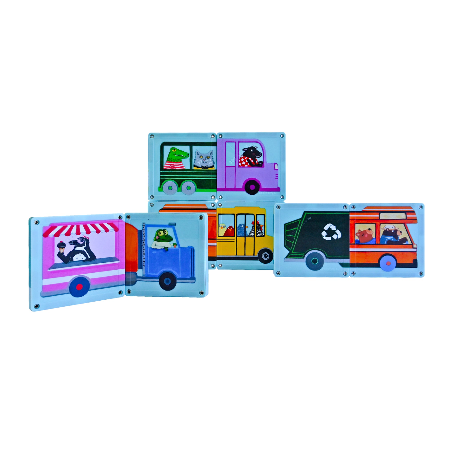 Imanix Baby Beeps & Wheels 12 piezas Puzzles Braintoys