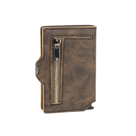 Billetera Kansas Zipper - Deep Brown