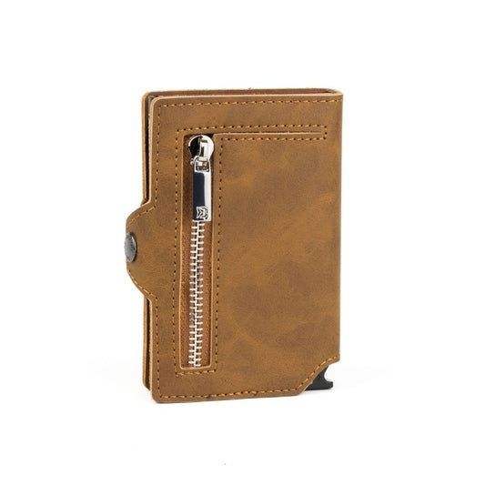 Billetera Kansas Zipper - Light Brown