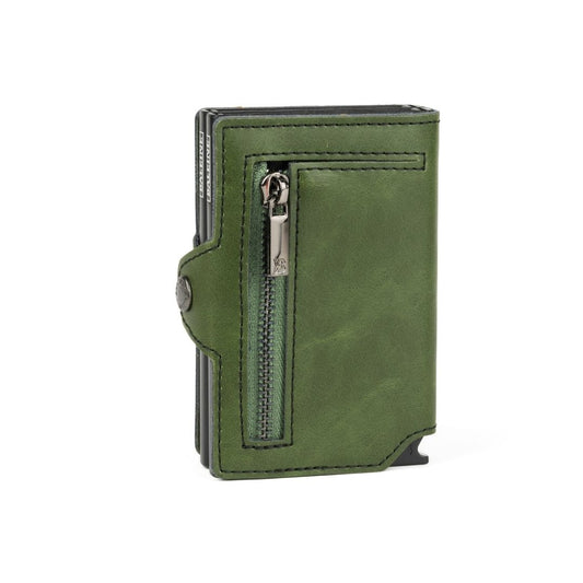 Billetera Double Kansas Zipper - Army Green