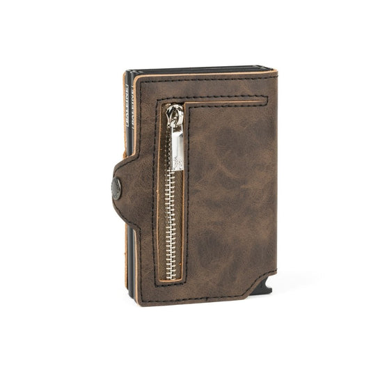 Billetera Double Kansas Zipper - Deep Brown