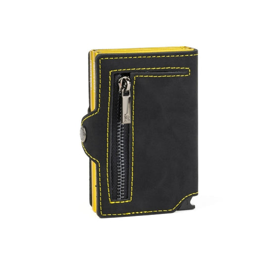 Billetera Double Kansas Zipper - Golden Black