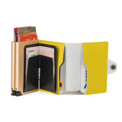 Billetera Double Kansas - Pastel Mustard