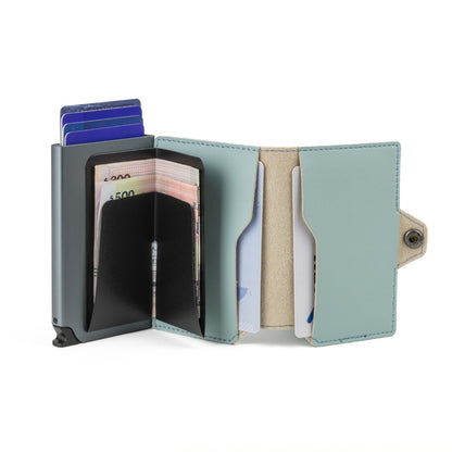Billetera Kansas - Pastel Aqua