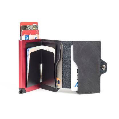 Billetera Kansas Zipper - Dark Red