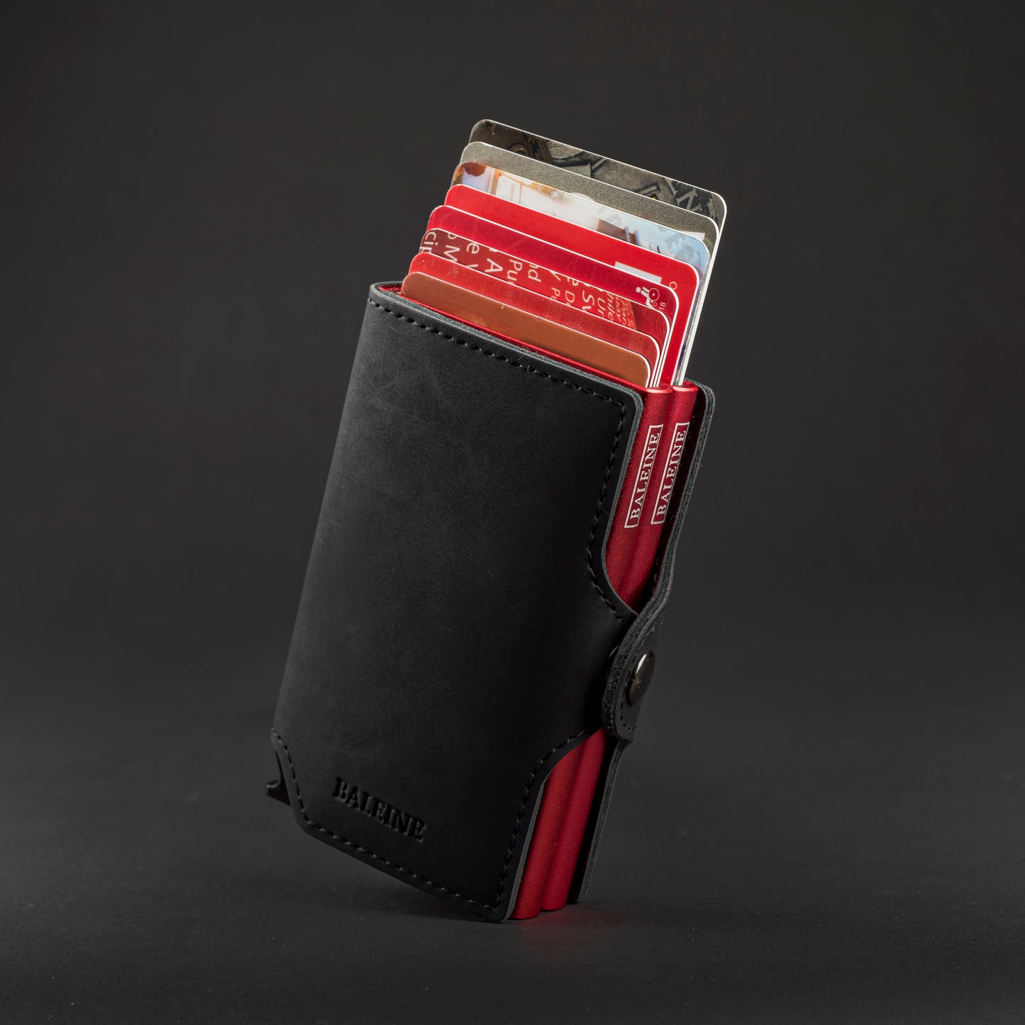 Billetera Double Kansas - Dark Red