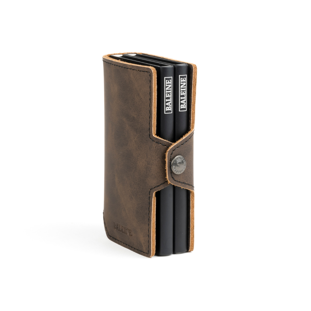 Billetera Double Kansas - Deep Brown