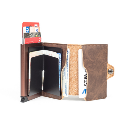 Billetera Kansas Zipper - Pard Brown