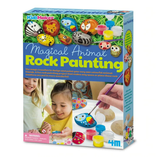 Kit para pintar y diseñar animales en las rocas 4M