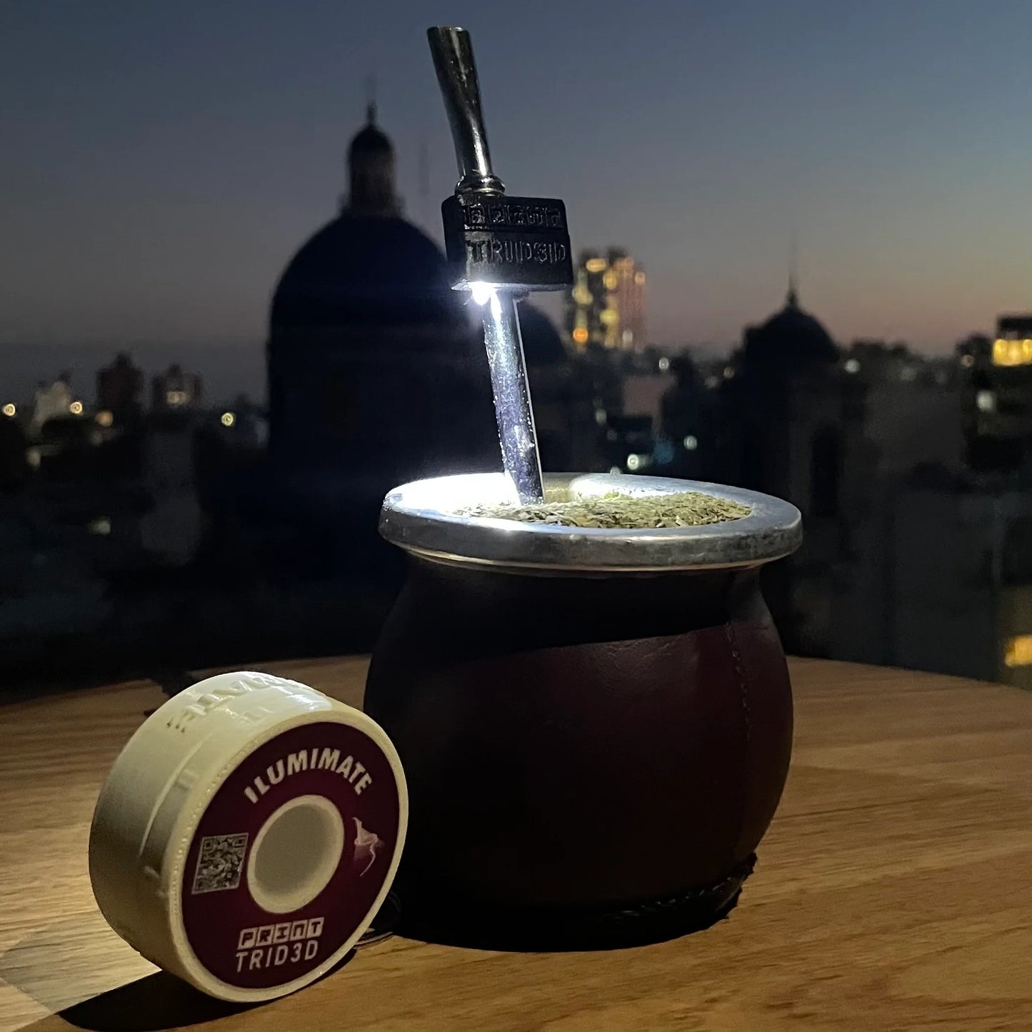 Ilumimate Luz Para Mate Cadaqués - Negro