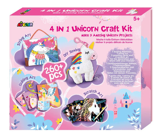 Kit de Artesanías Unicornio 4 en 1 Avenir