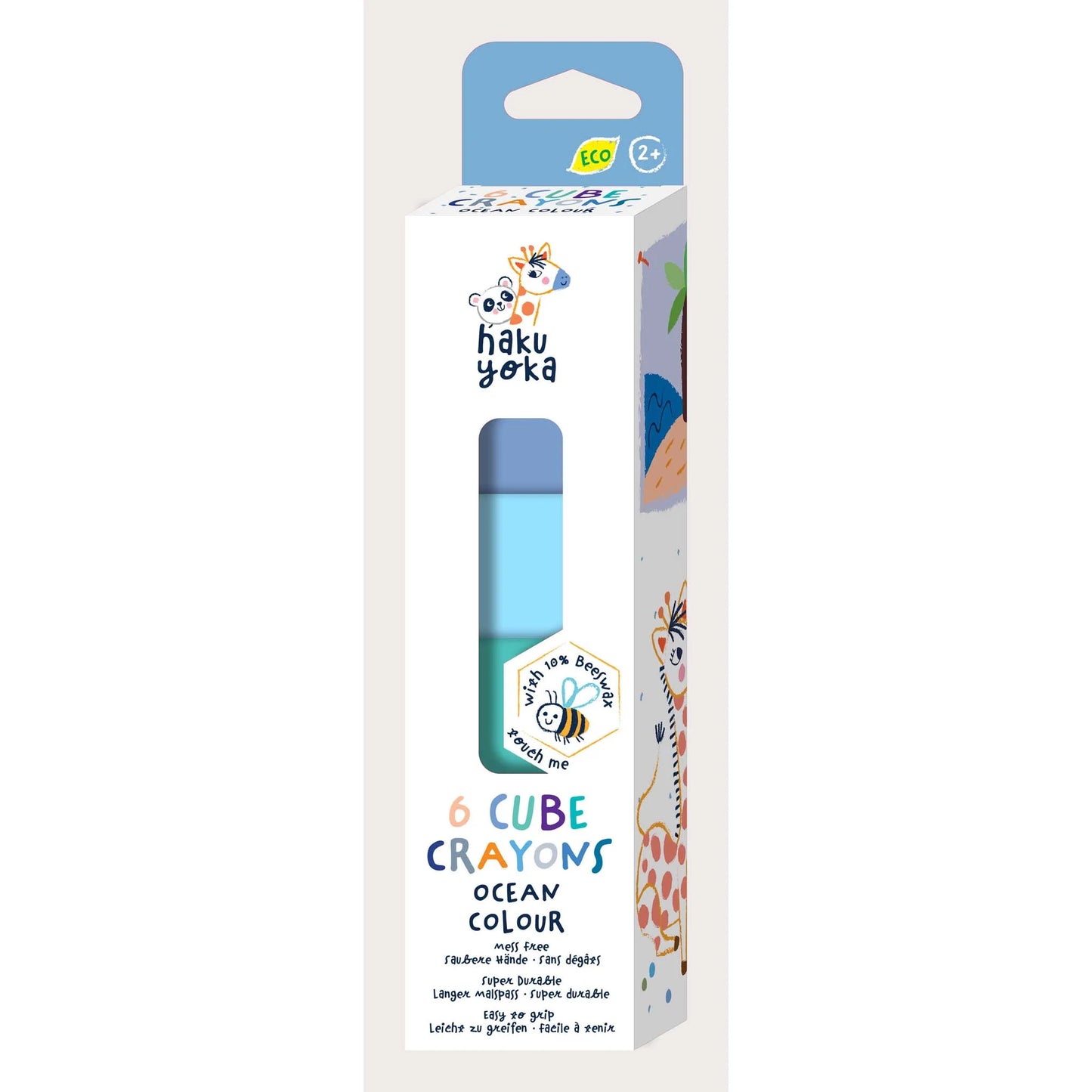 Crayolas Cubo Haku Yoka Colores Océano (x6) Avenir