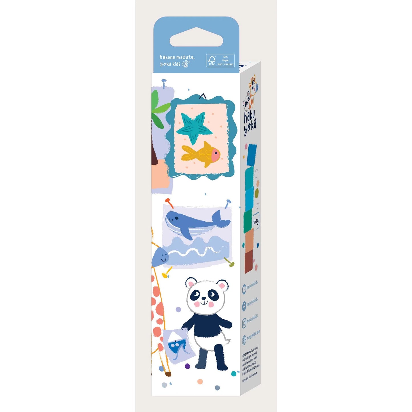 Crayolas Cubo Haku Yoka Colores Océano (x6) Avenir
