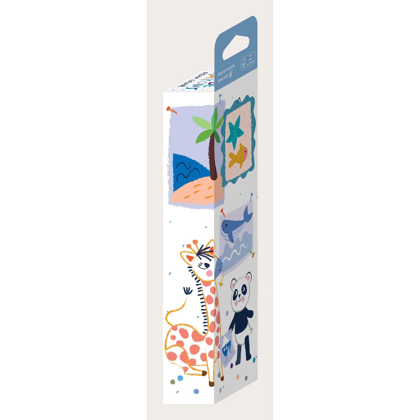 Crayolas Cubo Haku Yoka Colores Océano (x6) Avenir