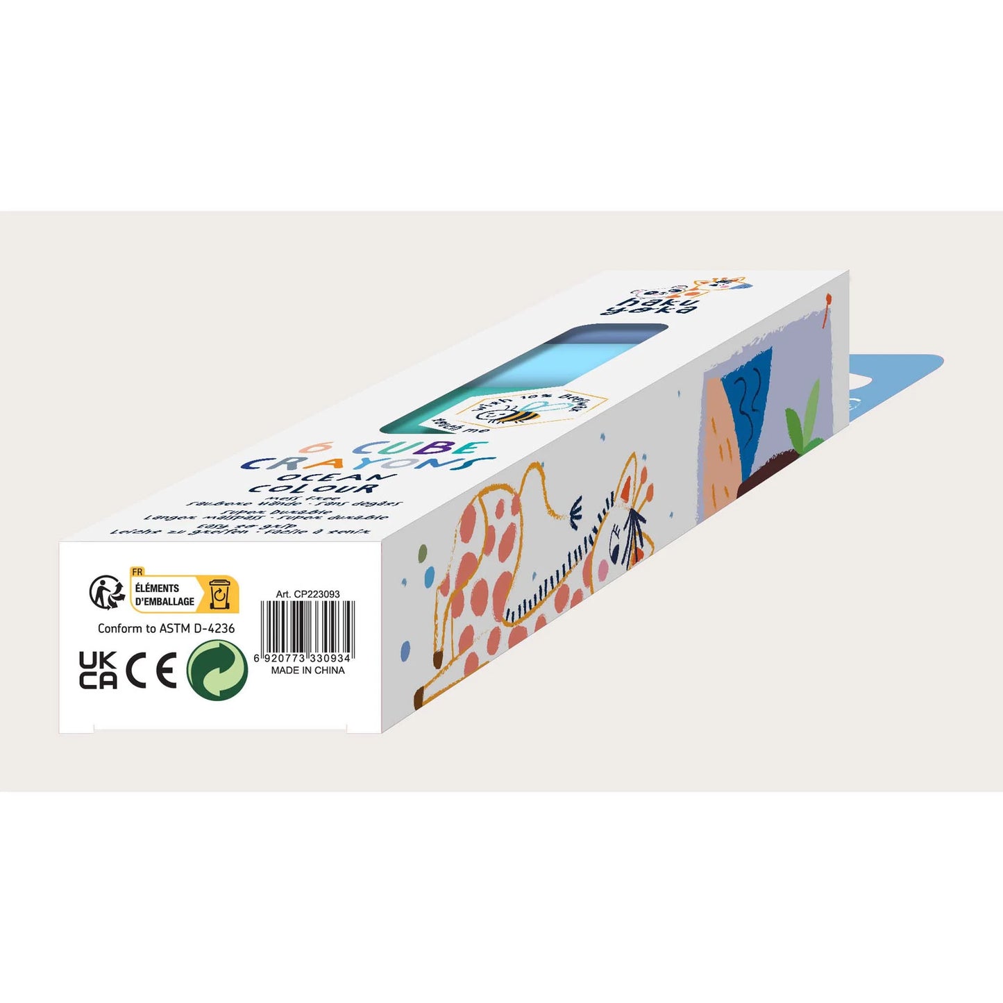 Crayolas Cubo Haku Yoka Colores Océano (x6) Avenir