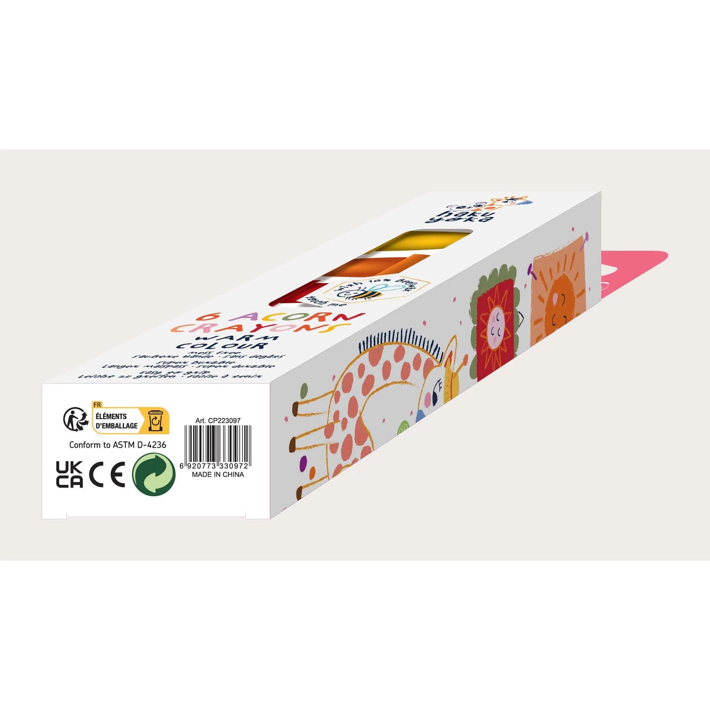 Crayolas Bellota Haku Yoka Colores Cálidos (x6) Avenir