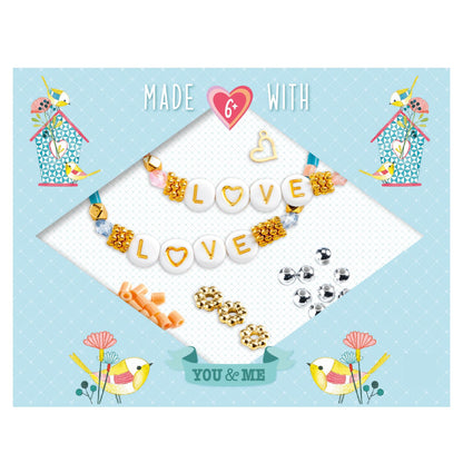 Kit bijouterie para hacer pulseras con mensajes Djeco