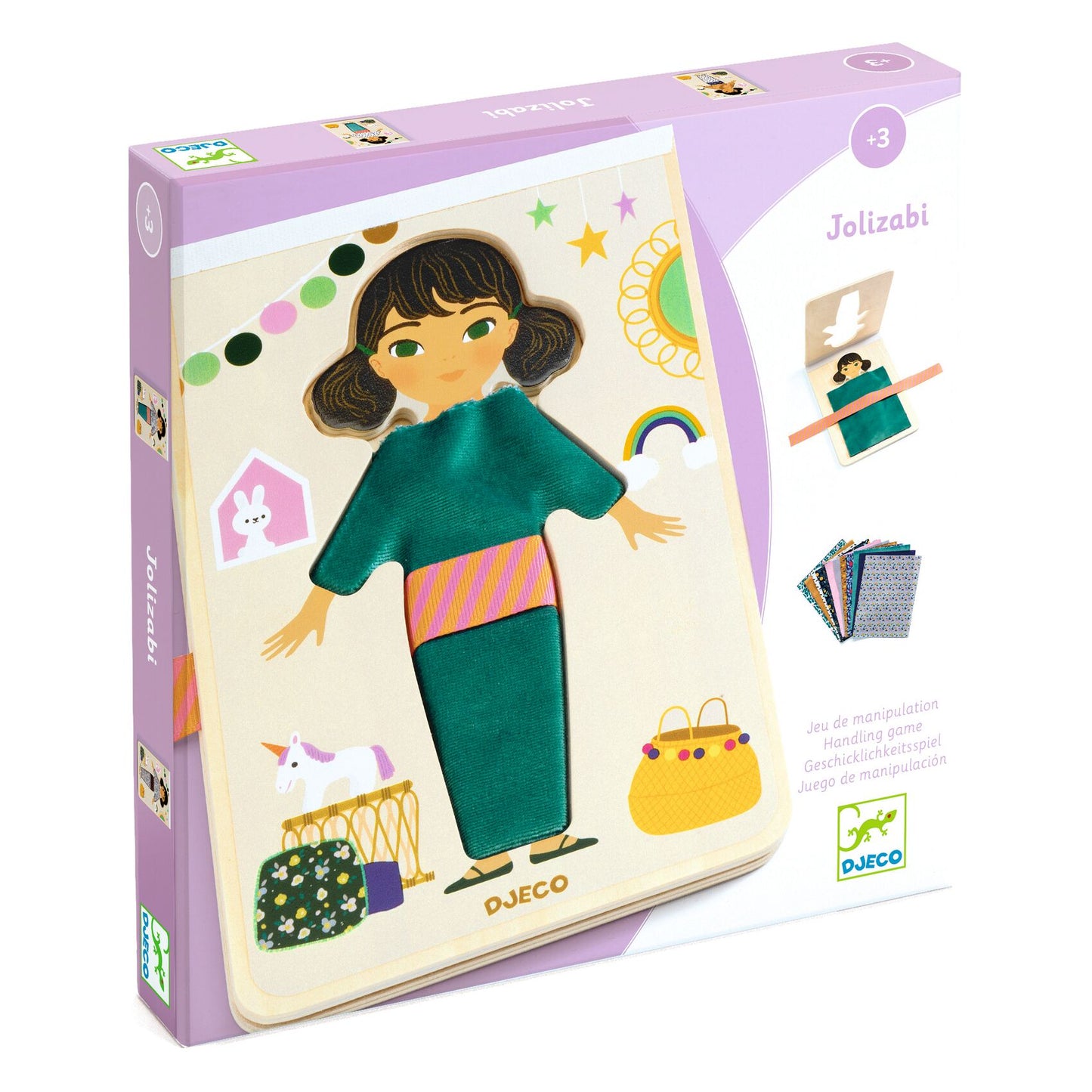 Juego madera vestir a la muñeca Djeco