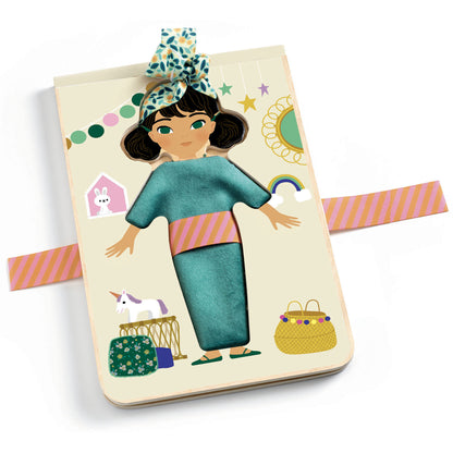 Juego madera vestir a la muñeca Djeco