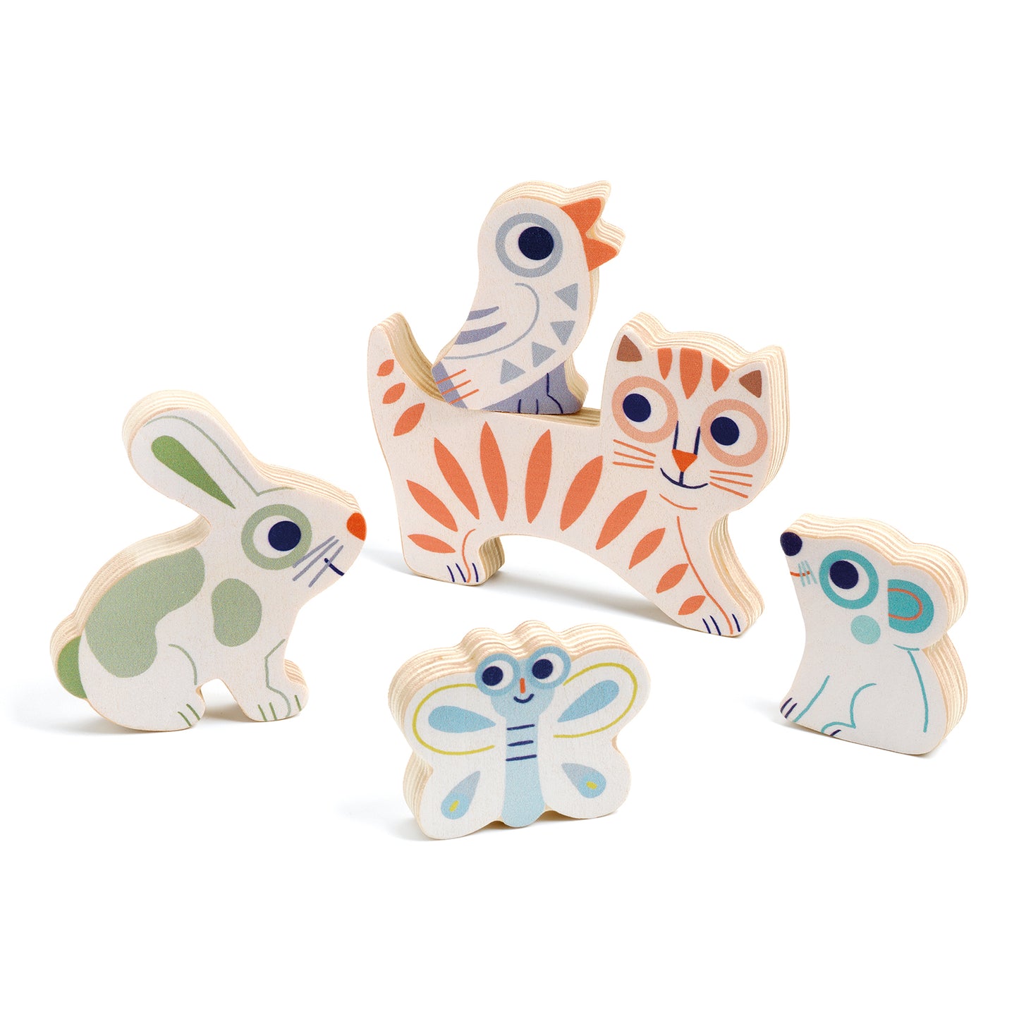 Puzzle de madera Baby-Animali Djeco