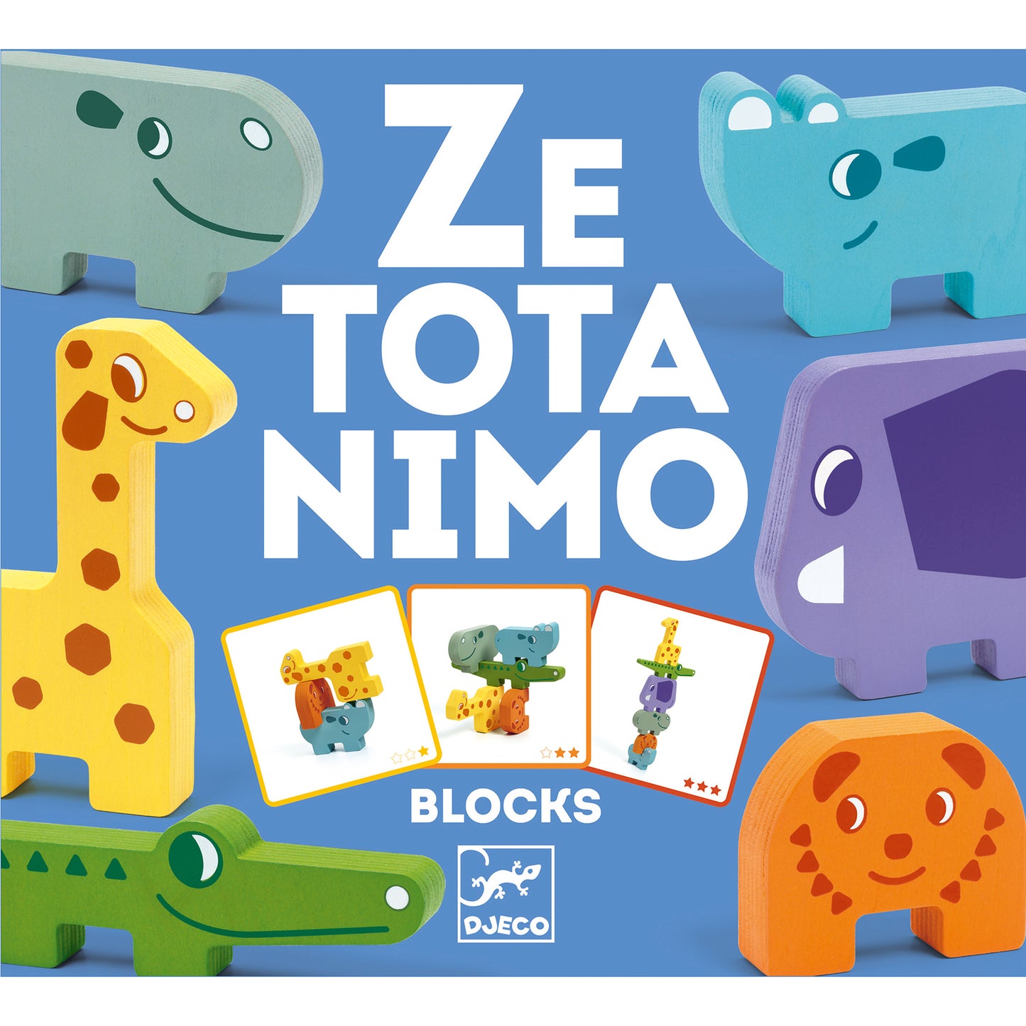 Juego de equilibrio animales madera - Ze Totanimo Djeco