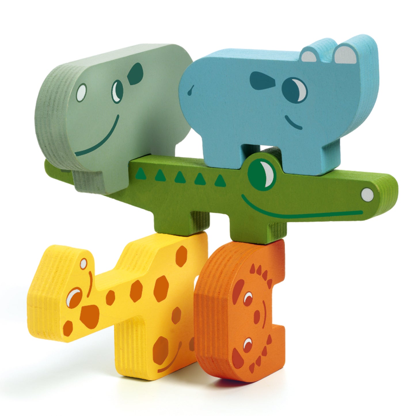 Juego de equilibrio animales madera - Ze Totanimo Djeco