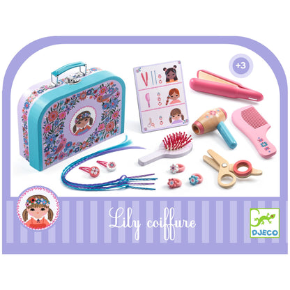 Set de peluquería con espejo Lily by Djeco