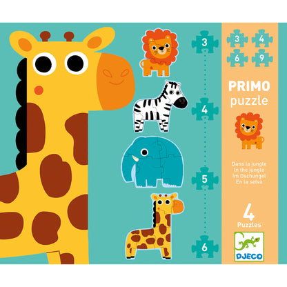 Puzzle Primo en la jungla 18 pzas Djeco