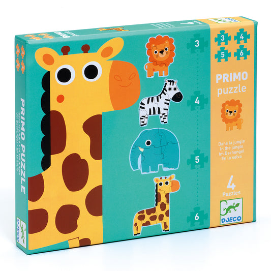 Puzzle Primo en la jungla 18 pzas Djeco
