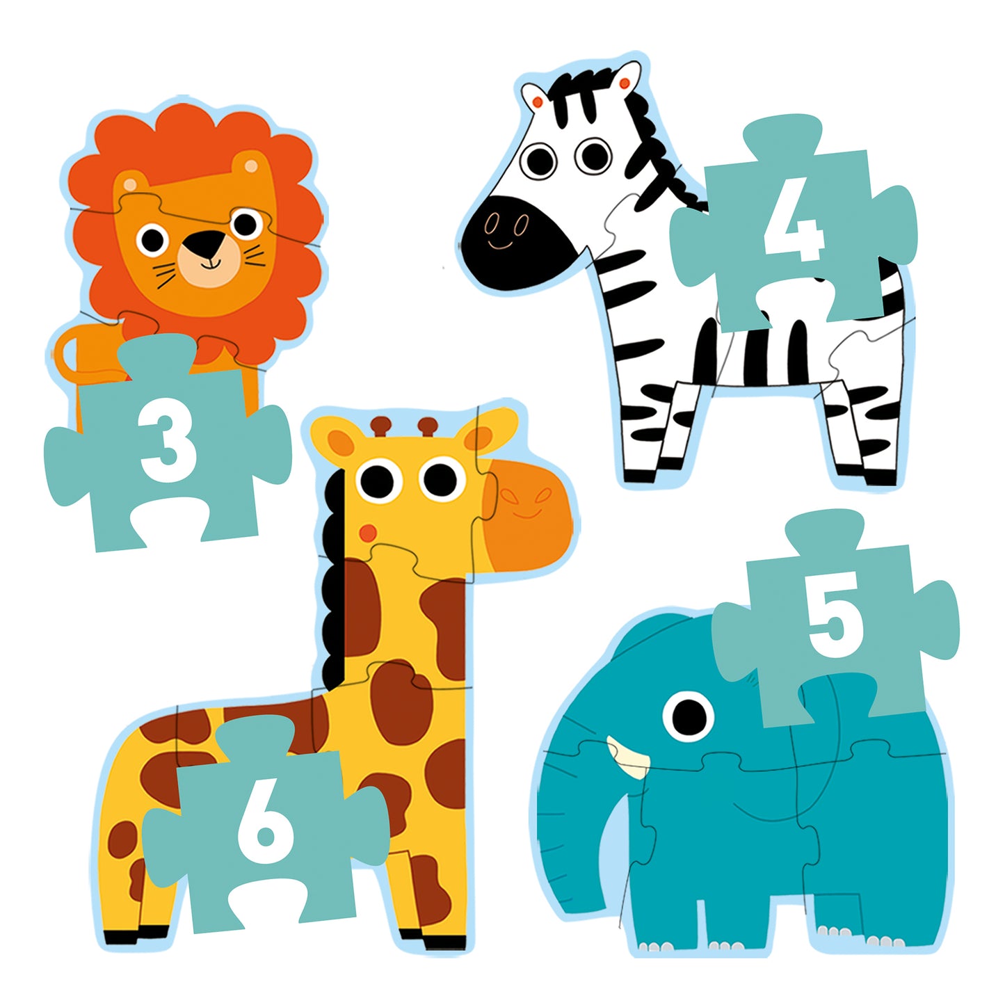 Puzzle Primo en la jungla 18 pzas Djeco