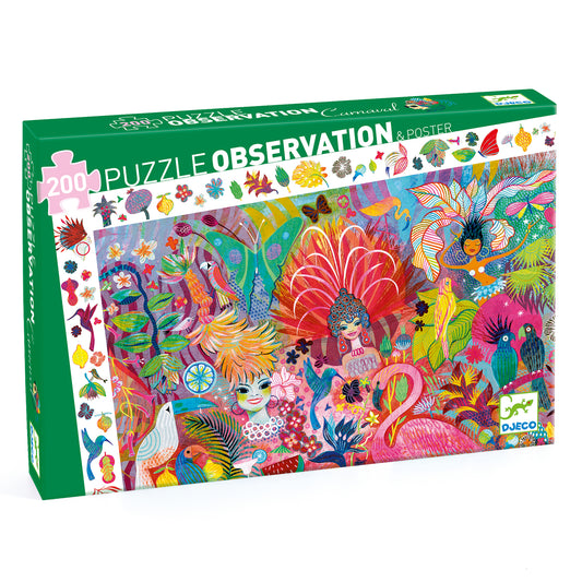 Puzzle observación del carnaval de Río (200 pzas) Djeco